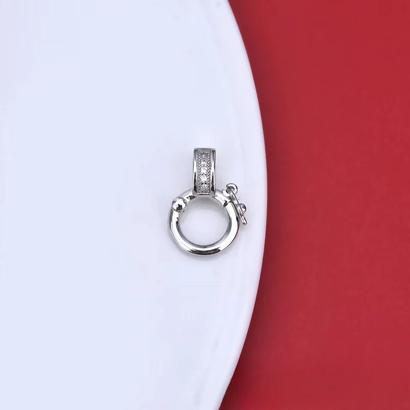 Застежка из 18-каратного золота аксессуары цветная удерживающая подвеска Пряжка