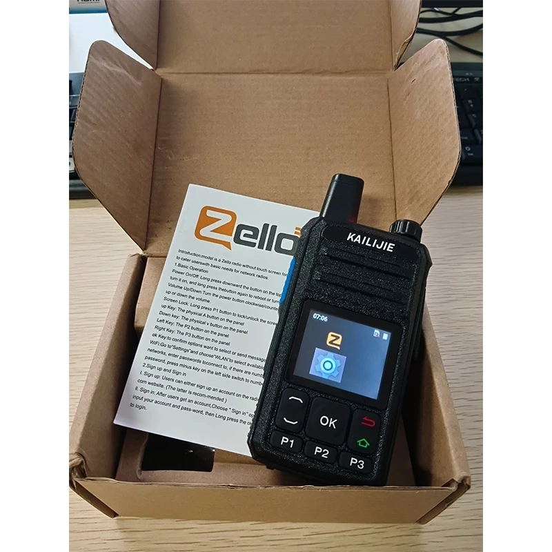 Fast Shipping KAILIJIE VP398 Zello Walkie Talkie Handy Long Range 4G GPS Wifi Blue Tooth Mobile Ham Radio Two Way Radio100km