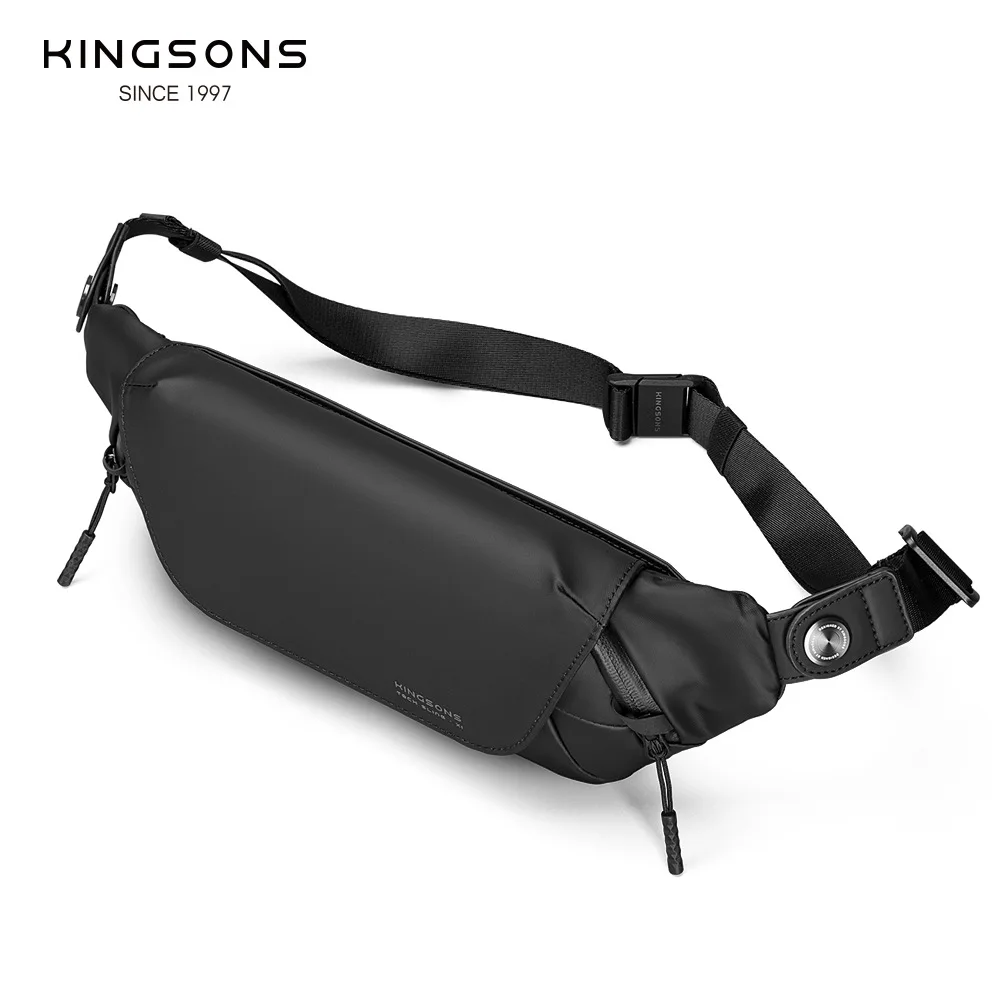 Фото Сумка Kingsons Tech Sling Bag, простая, легкая, мужская, нагрудная, через плечо, водонепроницаемая, для коротких поездок, игровая сумка, подходит для iPad 7.9 дюймов №4