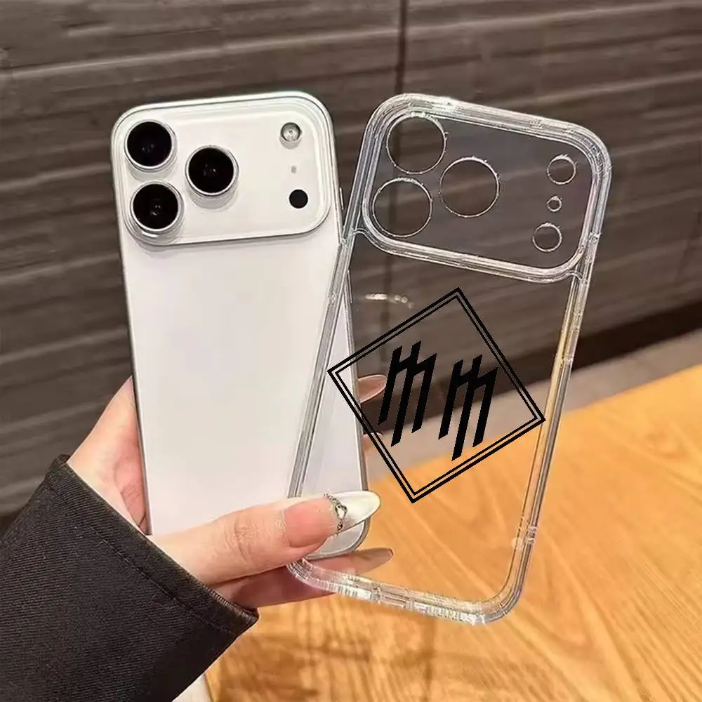 Прозрачный противоударный чехол M-Marilyn Death Rock Mr-M-MansonS для iPhone 17, 16, 15, 14, 13, 12, 11 Plus, Pro Max (art.: 3920dc481b475) - 3920dc481b475