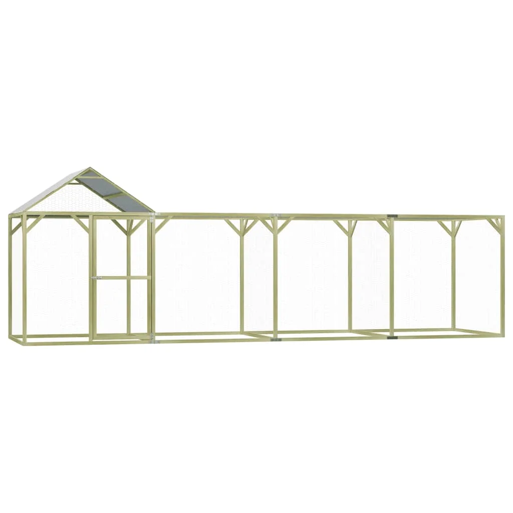 

Chicken Cage, Small Animal Supplies, 6x1.5x2 m Impregnated Pinewood