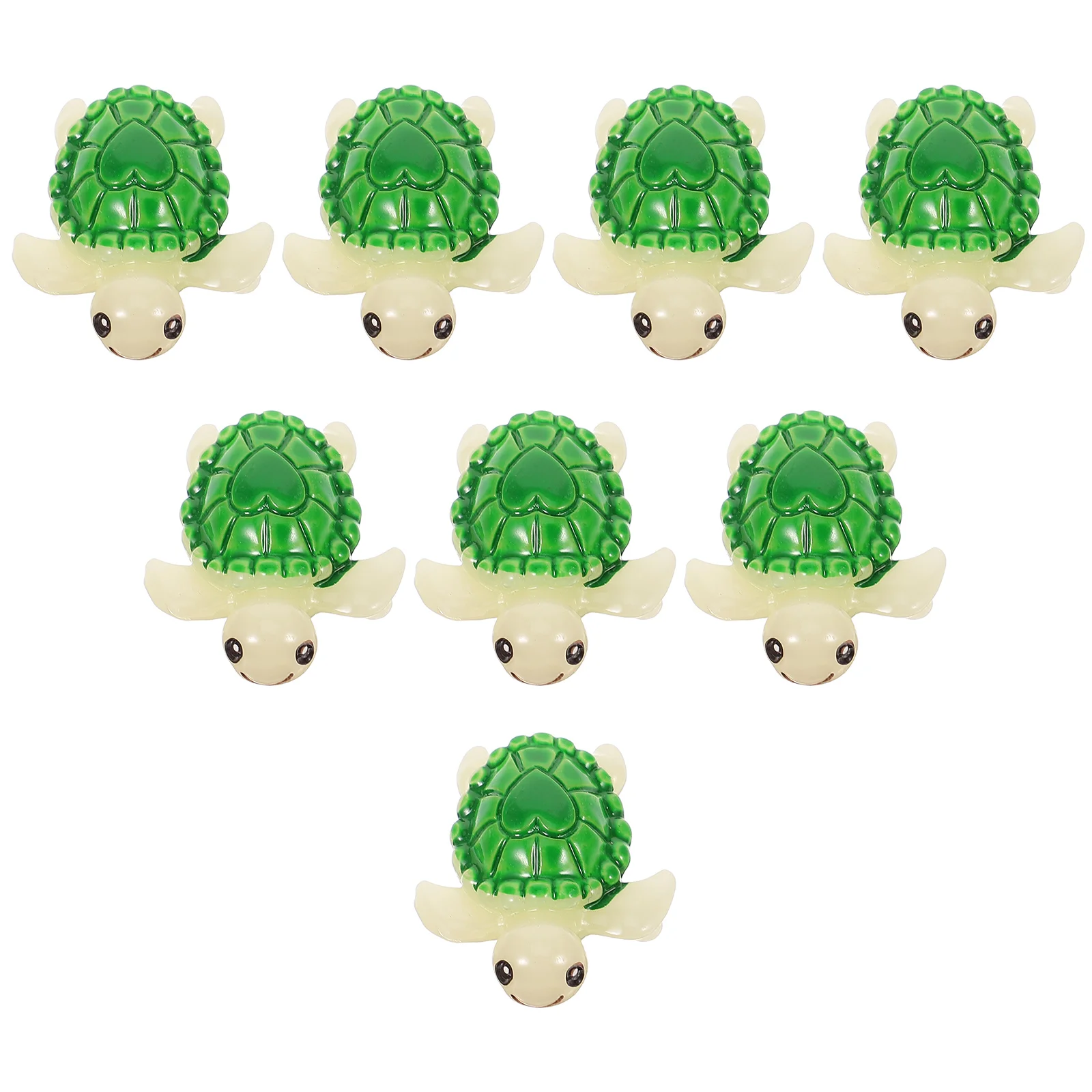 

8 Pcs Decor Fish Tank Landscape Turtle Figurine Octopus Artificial Marine Animal Resin Mini Statue Sculpture Home