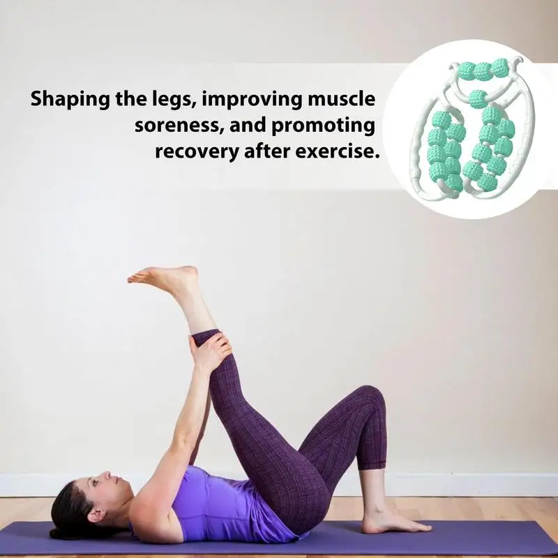 360-градусный 15-колесный кольцевой массажер с зажимом для ног антицеллюлитный