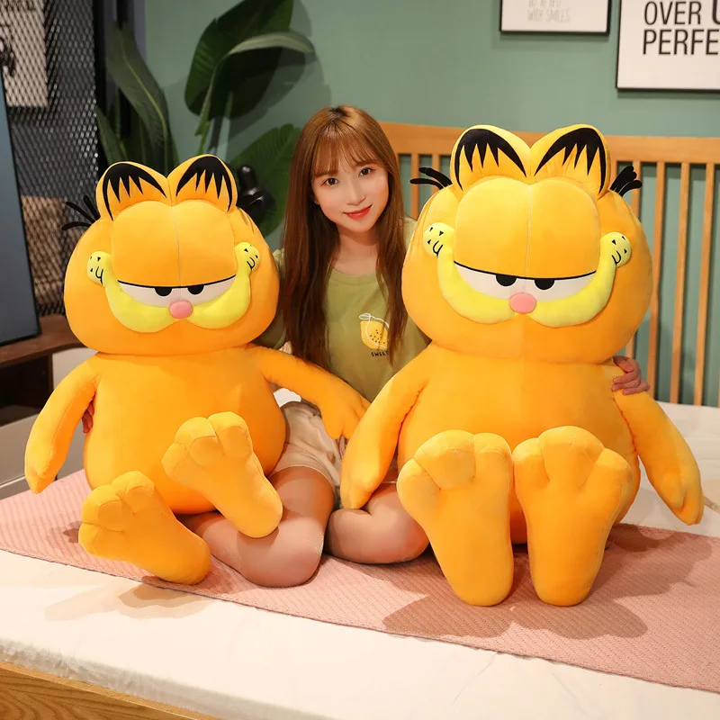 Большой размер оригинальный MINISO Garfield толстый кот мягкая кукла Kawaii Kittens плюшевая
