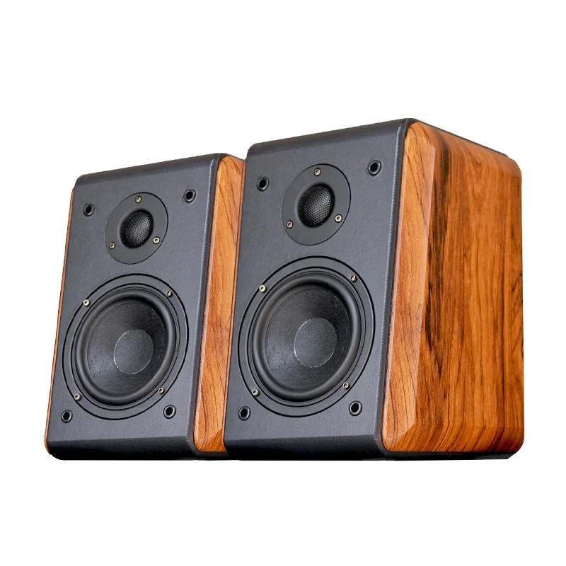 

6.5 Inch Bookshelf Speaker Hifi High Fidelity Tube LoudSpeaker Wooden Passive Home Theater System Audio Sound Speaker