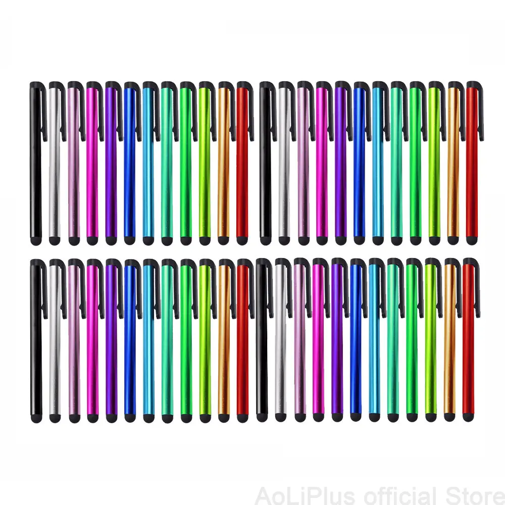 

100pcs Capacitive Touch Screen Stylus Pen for iPhone X for samsung tablet for ipad pencil stylus for Universal Smart Phone