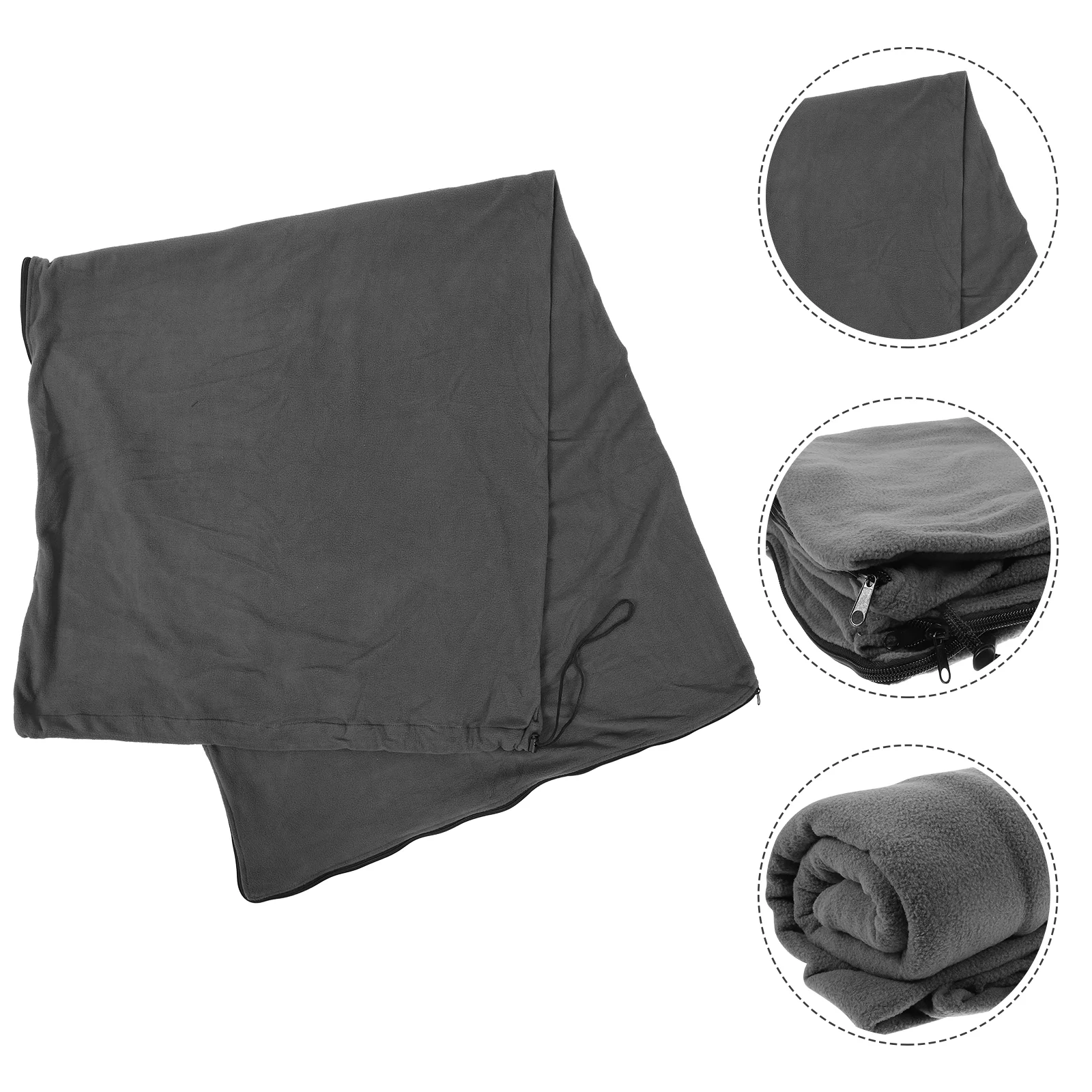 

Fleece Sleeping Bag Adult Hiking Bags Envelope Backpack Travel Adults Outdoor Camping Accessories for