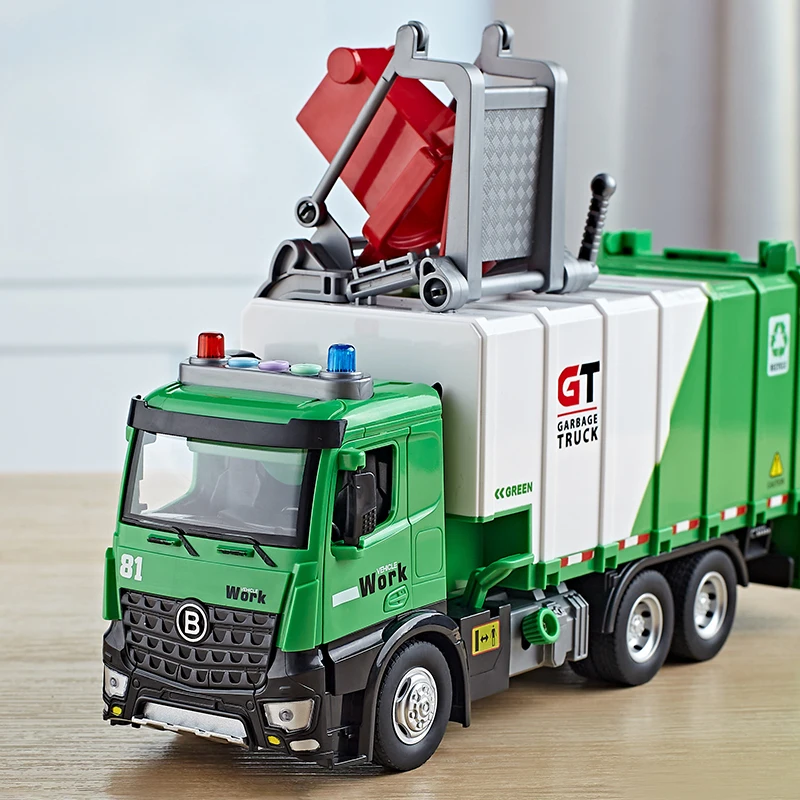 Сплав городской мусоровоз пляжные игрушки металлический литой под давлением