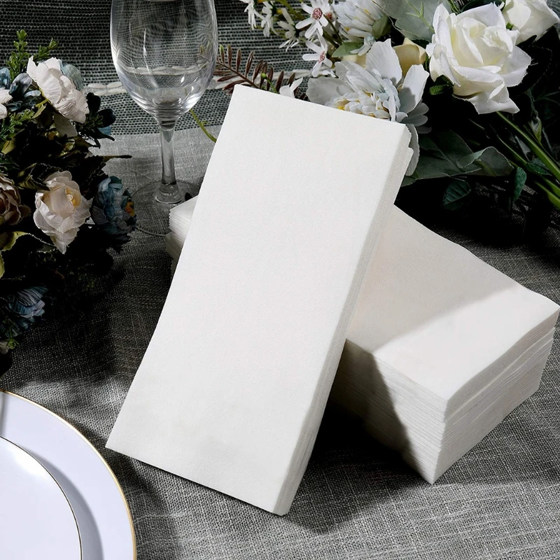 S Disposable Cloth Like Paper Hand Napkins For Kitchen Bathr