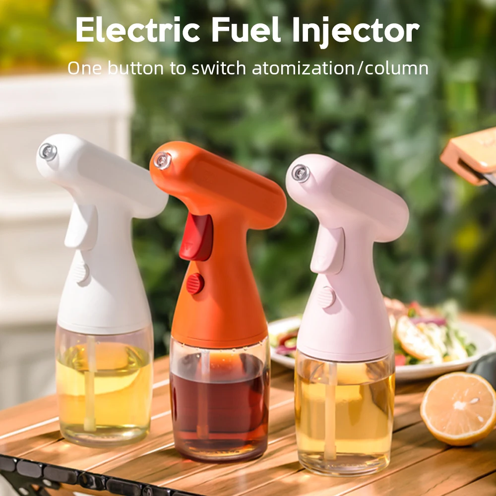

New Electric Spray Oil Sprayer 280ml BBQ Camping Spray Bottle Oil Dispenser Cooking Kitchen Gadgets