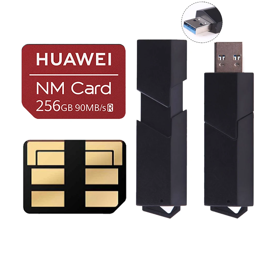 Scheda Nm Huawei 256GB/128GB/64GB scheda di memoria Nano 90 MB/s applicare Huawei P30/Pro Mate 20/X/Pro USB3.1 Gen 1 lettore di schede di memoria Nano