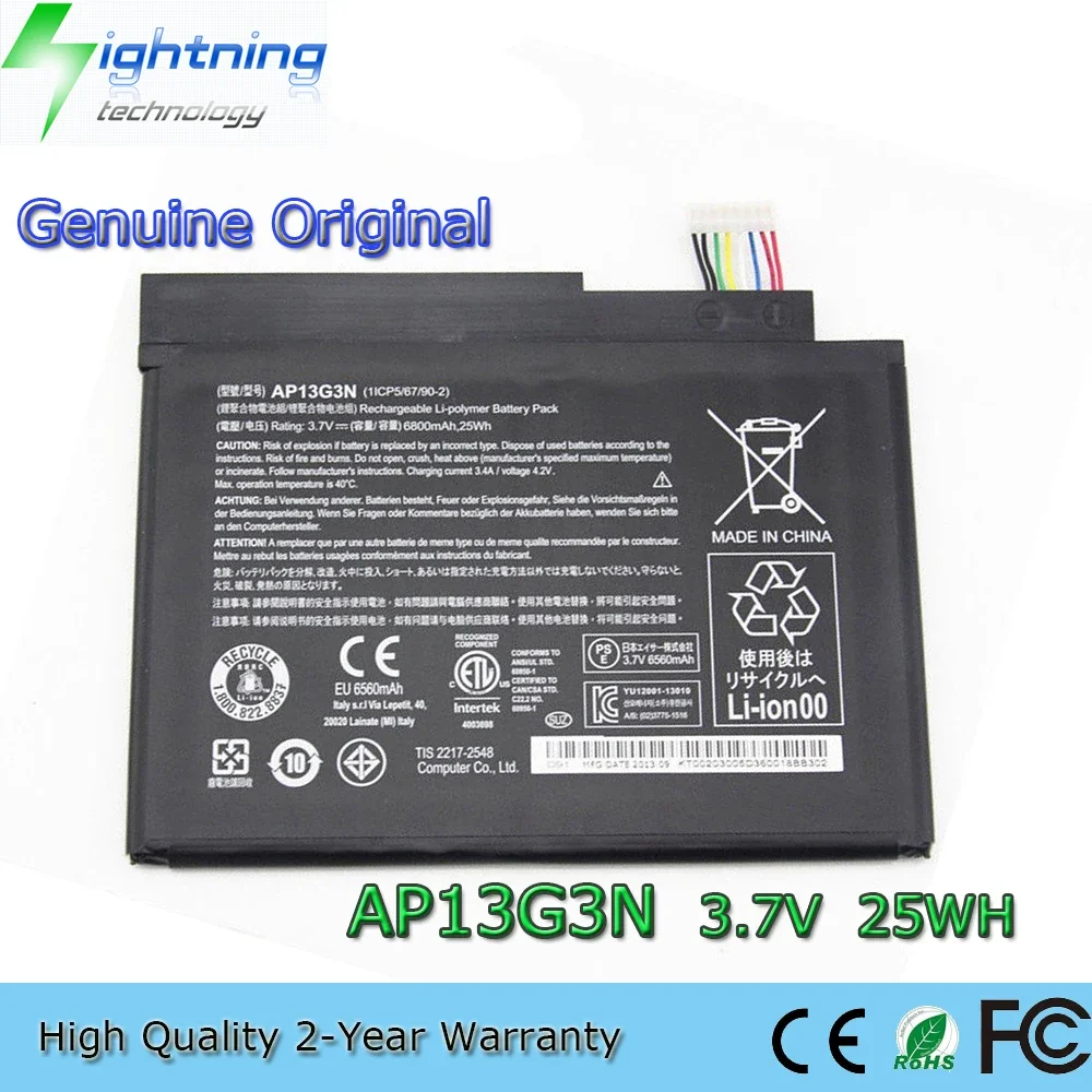 Новый оригинальный AP13G3N 3 7 В 25 Втч аккумулятор для ноутбука Acer Iconia W3-810 8 'планшет