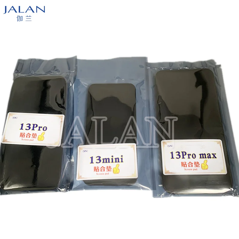 

Black LCD Unbent Flex Rubber For iPhone X XS 11 12 13 Pro Max/Mini LCD Touch Screen Laminating Silicone Mat Laminate Mold