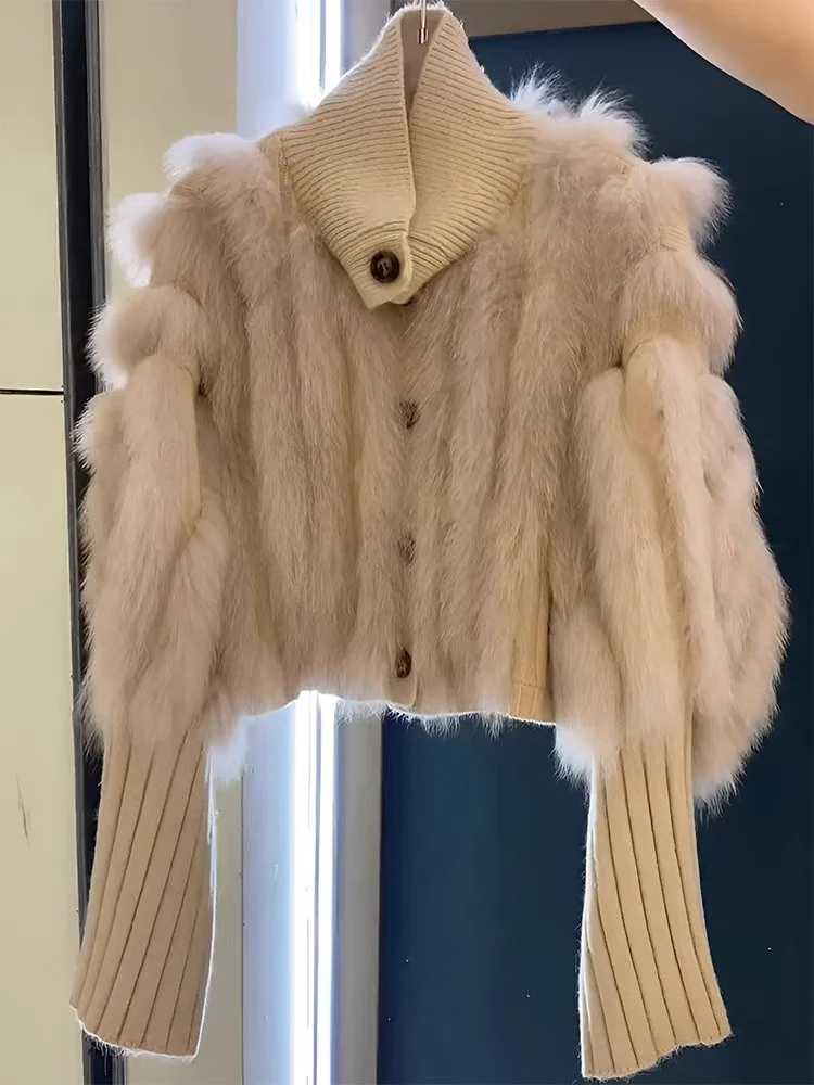 Winter Coat Women Sweet Thickened Turtleneck Pullover Wool Short Knitted Sweater Women 2022 New Loose High Waist Fluffy Knitwear