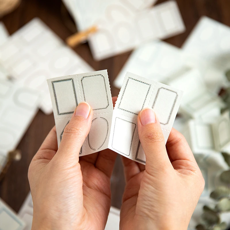 

50 Pieces Memo book Border Journal Paper diary Scrapbooking Cards Background Decoration Paper Memo Pad 5 styles