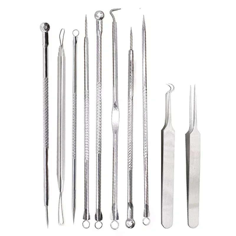 

Dot Pimple Blackhead Remover Tool Needles For Squeezing Acne Tools Spoon for Face Cleaning Comedone Extractor Pore Cleaner