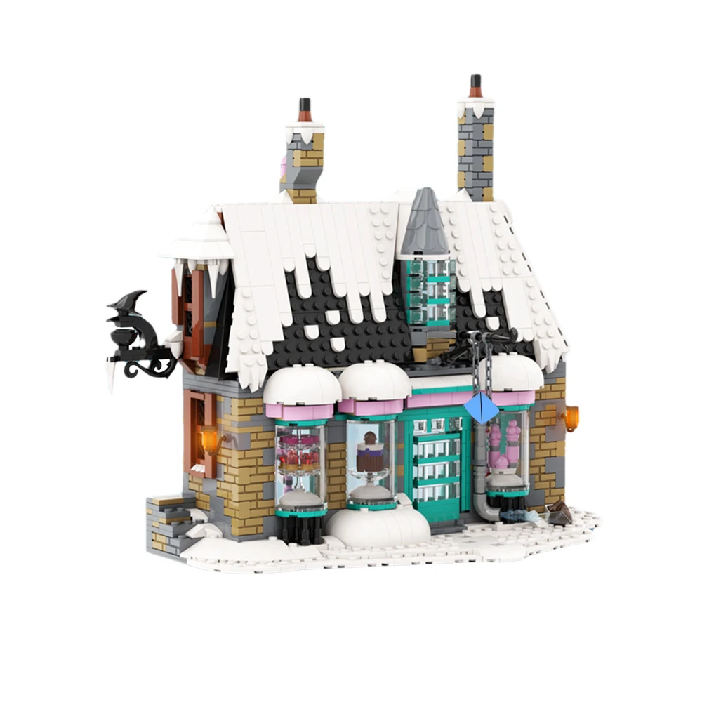 Набор строительных блоков для зимней деревни HoneyDukes Wizarding Sweet Shop набор MOC Tower замок