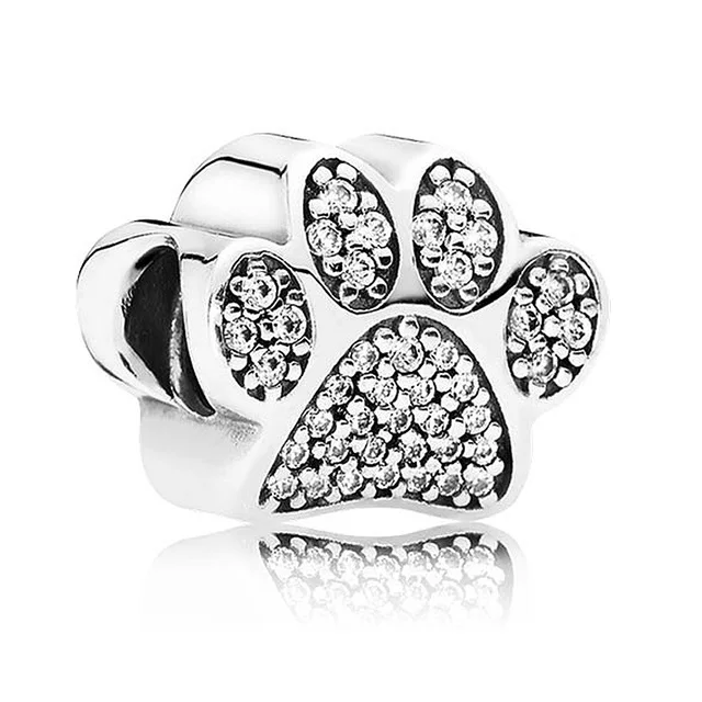 Pandora Rotterdam-Perles en argent regardé 925 pour bracelet, breloque étoile brillante, flocon de neige bleu, arc-en-ciel, mot d'amour, bijoux à bricoler soi-même