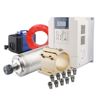 cnc milling machine 2 2kw 220v water cooled cnc spindle motor 80mm spindle holder water pump kit