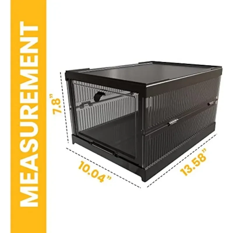 Сплошной пластиковый не хрупкий 5-слойный складной ящик для хранения обуви или