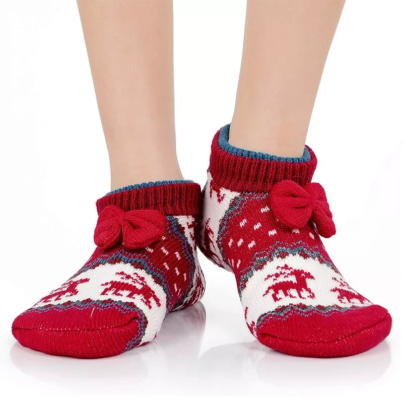 

Socks Slippers Women Fur Plush Warm Knit Slippers Lightweight Soft Comfortable Winter Floor Slippers Women Indoor Slippers