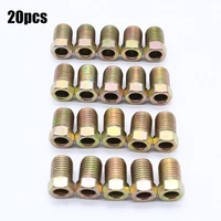 newest 10mm metal 20 pieces 38 24 inverted flare tube nuts fits for 316 inch tube brake line gm9432075