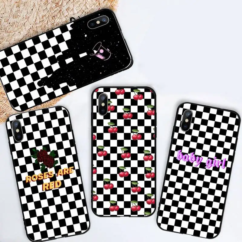 

Checkerboard Plaid Checkered Phone Case For iphone 12 11 13 7 8 6 s plus x xs xr pro max mini