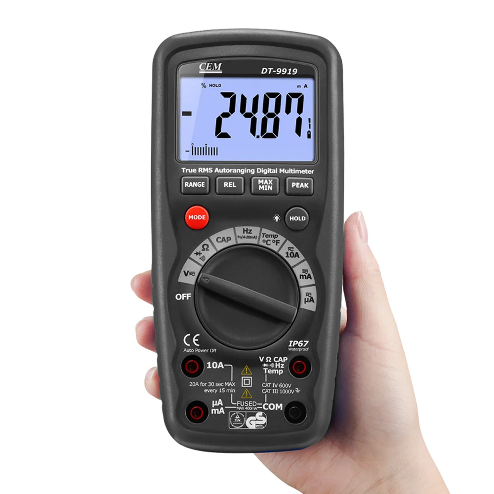 

CEM DT-9929 Professional True RMS Industrial digital multimeter with AC+DC Measurement