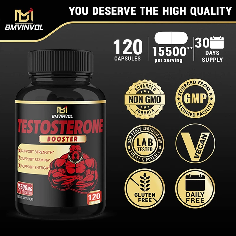 

Strongest Testosterone Booster - Peak Performance - Builds Muscle - Supports Strength, Stamina, Energy - Endurance Test Booster