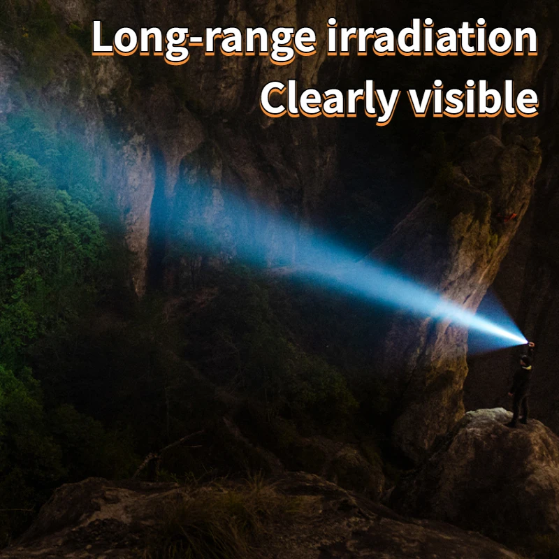 DELITOOL яркий фонарик заряжаемый супер для дома и улицы фотовспышка с большим