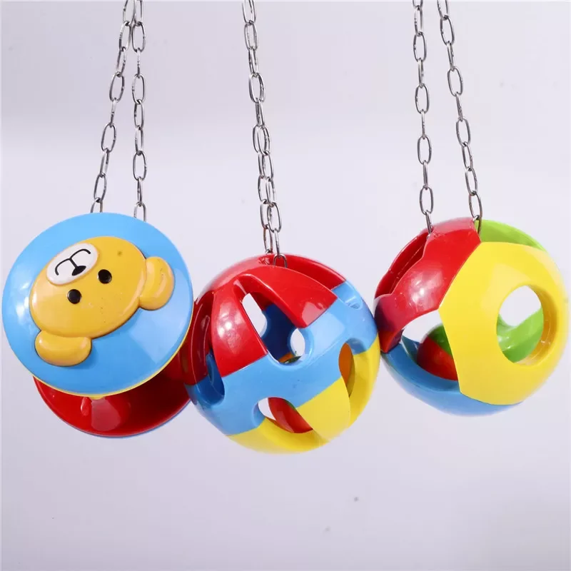 

Pet Bird Bites Toy Parrot Chew Ball Toys For Parrots Swing Cage Hanging Cockatiel Birds Toy Bird Supplies