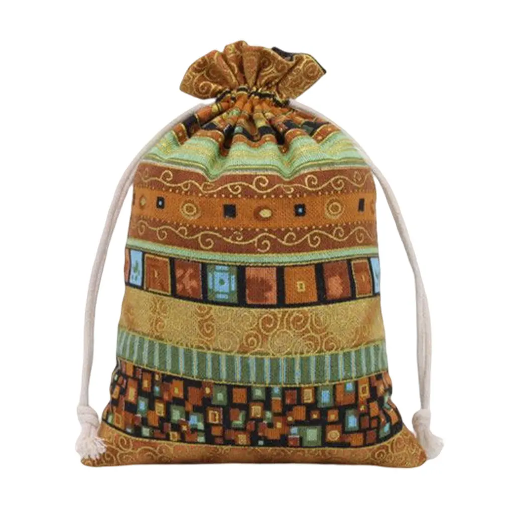 

Gift Bags with Drawstrings Ethnic Candy Pouch Snack Sugar Organizer for Anniversaries Festival Parties