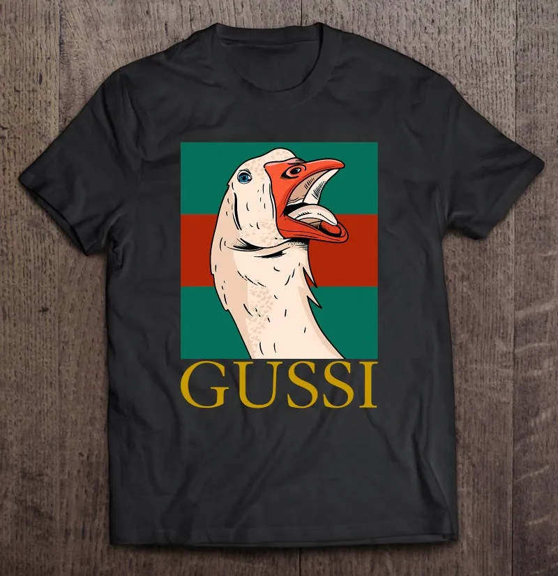 Футболка с коротким рукавом Gussi Geese Россия смешная Юмористическая СССР большие