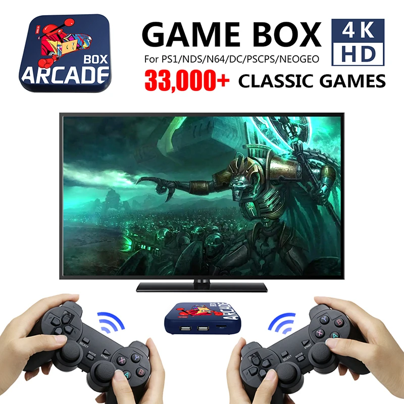 Аркадная игровая консоль 33000 + встроенных игр для PS1/PSP/NDS/N64/MAME и т. д. 50 эмуляторов