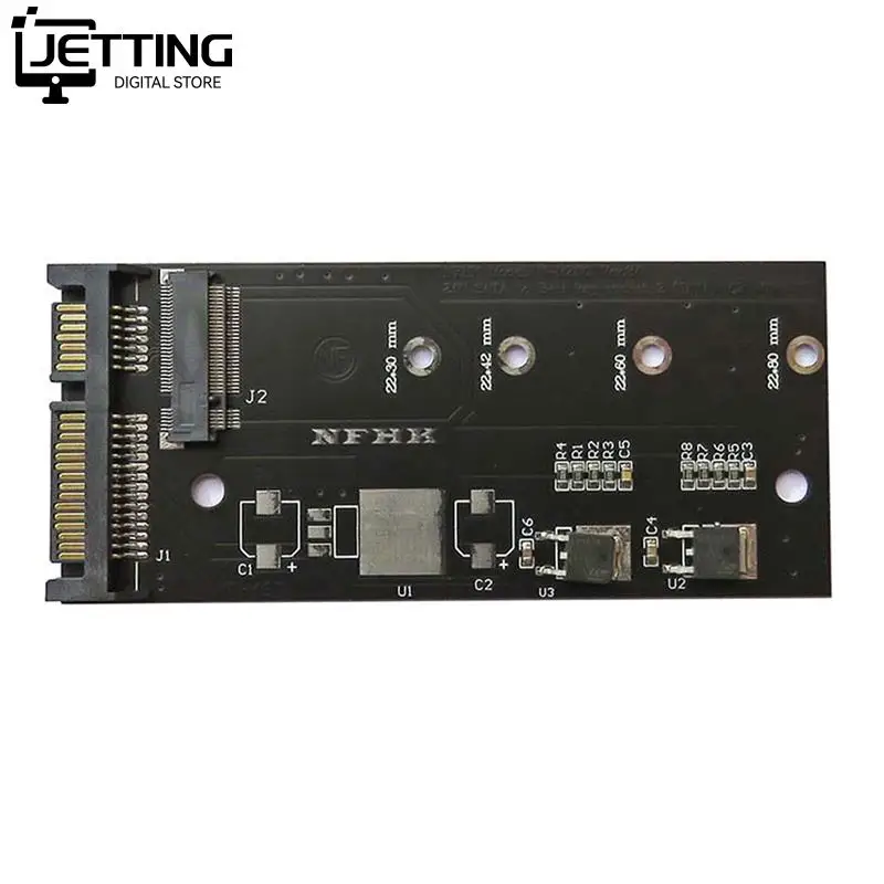 

1pc B+M Key SATA M.2 Ngff Ssd To Sata 3 Raiser M.2 To Sata Adapter Expansion Card M.2 SATA Adapter Raiser M2 To SATA Adapter