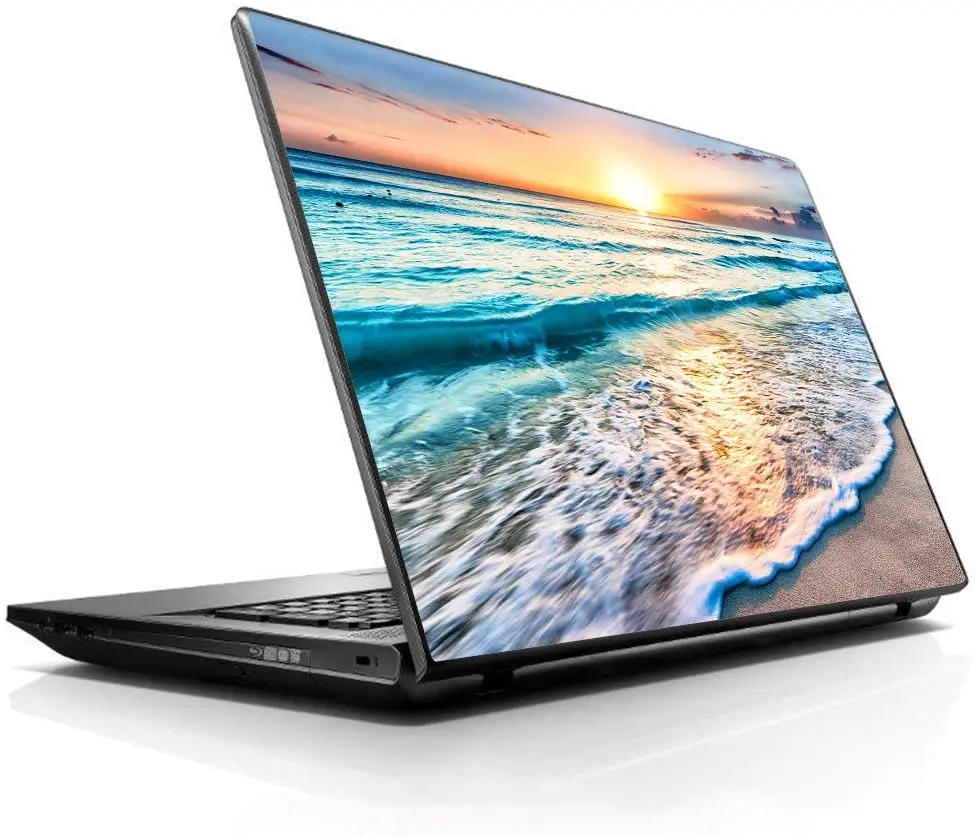 15 15.6 inch Laptop Notebook Skin Vinyl Sticker Cover Decal Fits 13.3 14 15.6 16Sunset on Beach