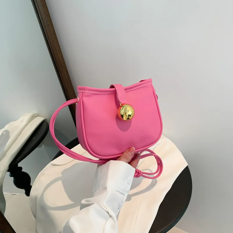 Текстурная модная сумка через плечо Новая женская Повседневная однотонная на