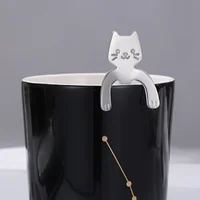 Кофейная ложка из нержавеющей стали в форме кота#2