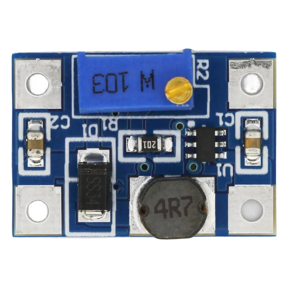 Повышающий преобразователь напряжения с большим током 2 А 2-24 В до 2-28 в
