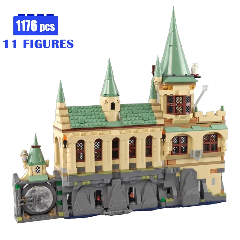 

Classic Movie Chamber of Secrets and Great Hall Building Blocks Assembling Construction Brick Architecture Toys for Children Set