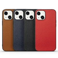 genuine leather cover for iphone 13 12 11 pro max mini soft black silicone rubber real natural cowhide back case
