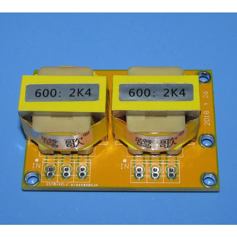 

2PCS/LOT Permalloy 600Ω: 2K4 Balanced and Unbalanced Conversion Audio Isolation Transformer PT-16