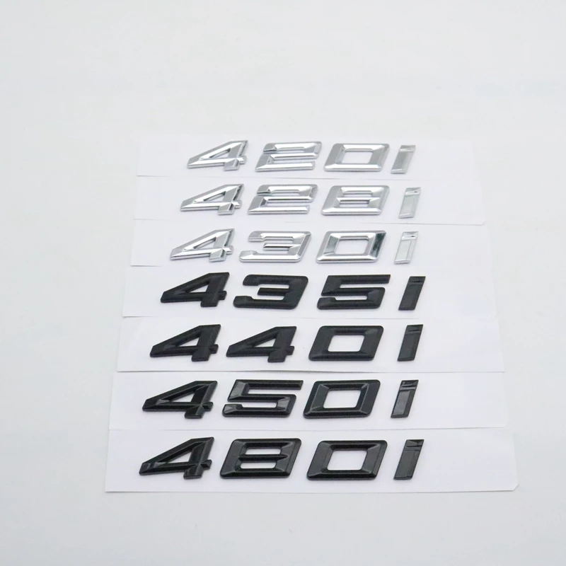 

For BMW 4 series 420i 428i 430i 435i 440i Emblem Badge Decal Rear Trunk Lid Word Number Letter Sticker F32 F33 F36 2018-2021