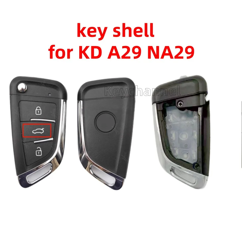 

Keyychannel 1 шт. 3 кнопки KEYDIY нож флип-ключ чехол KD универсальный корпус автомобильного ключа для B29 NB29 пульт дистанционного управления без держателя батареи