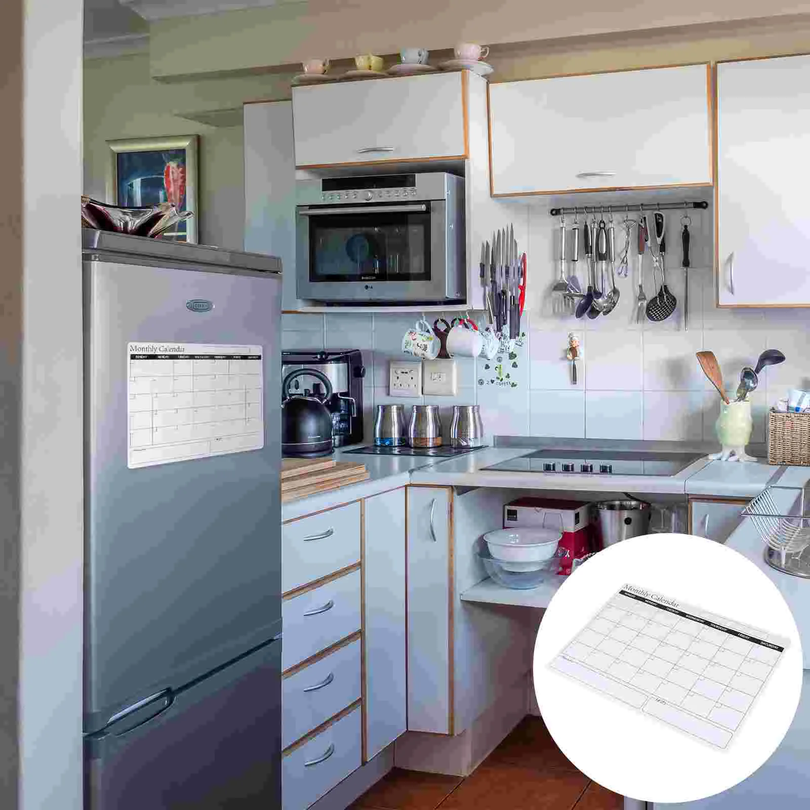 

Board Magnetic Monthly Calendar Schedule Erase Dry Fridge Note Chalkboard Whiteboard Plan Chore Wall Weekly List Planner Kitchen