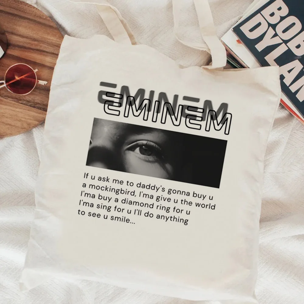 Сумка для покупок Eminem холщовая Экологически чистая сумка тканая многоразовая из