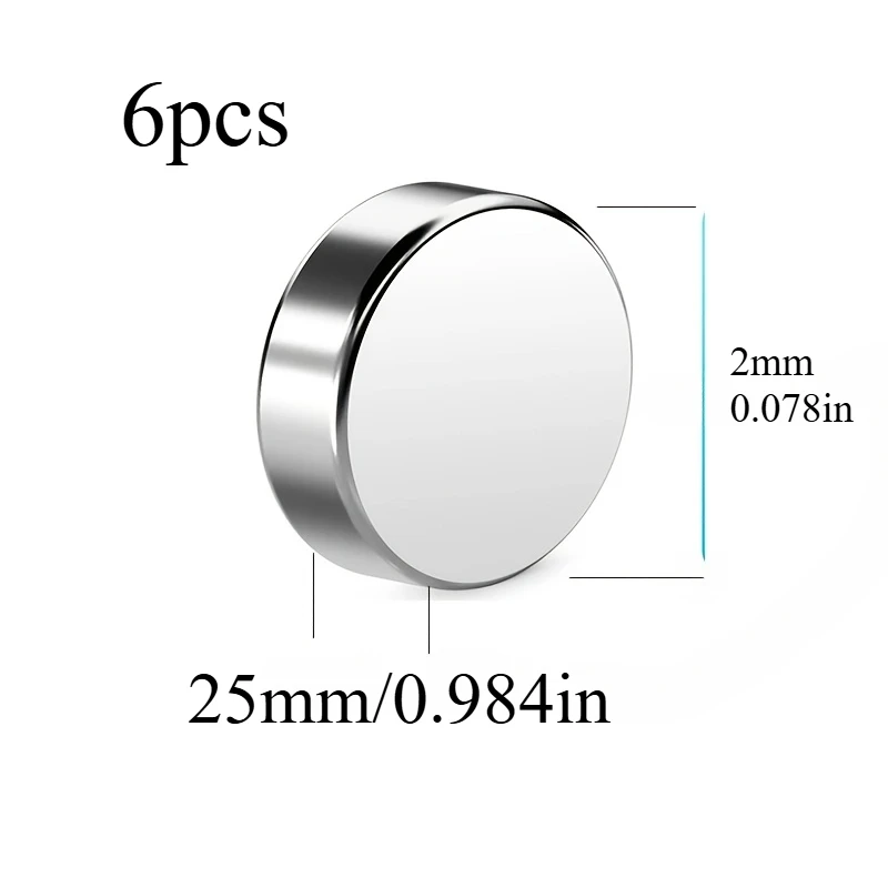 Магниты U-POLEMAG круглые 25x2/10x2 мм