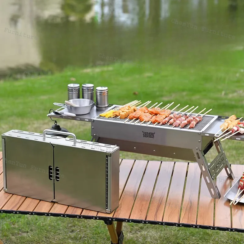Уличная плита для барбекю портативная горелка с углем пикника приготовление