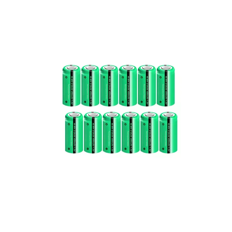

NEW 12pcs PKCELL 1.2V NiMH 2/3AAA Batteries 400mAh Ni-Mh Rechargeable Battery No Tab Flat Top