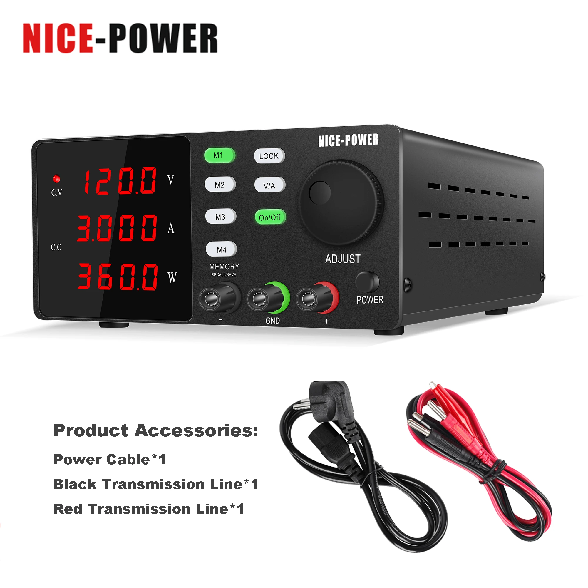 Лабораторные регулируемые блоки питания NICE-POWER, 30 в, 10 А, постоянный ток, программируемый импульсный источник питания, лабораторный стабилизатор напряжения, 120 В, 3 А